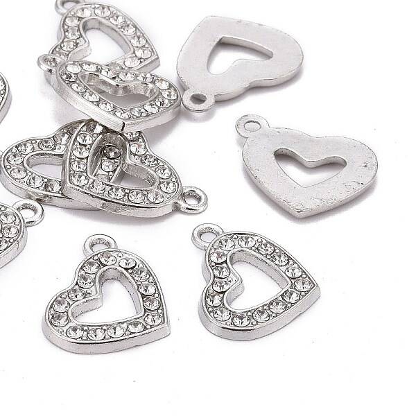 Valentine Day Ideas Alloy Rhinestone Pendants