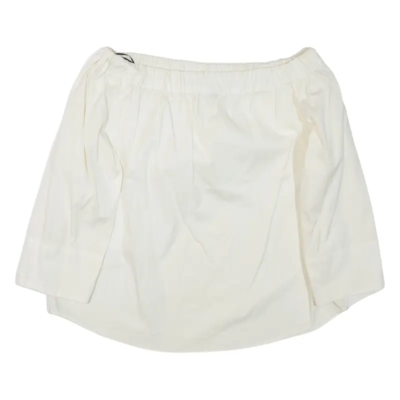 ZARA Womens Blouse White 3/4 Sleeve S