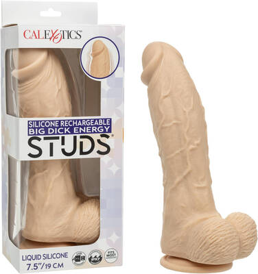Silicone Rechargeable Big Dick Energy Studs - Ivory