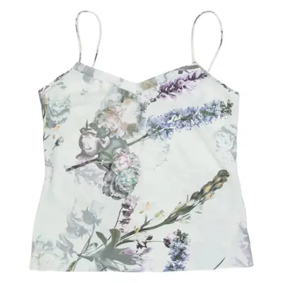 TED BAKER Womens Camisole Top Blue V-Neck Sleeveless Floral M