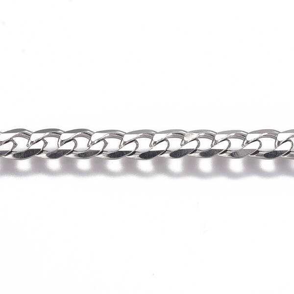 Tarnish Resistant 201 Stainless Steel Cuban Link Chains
