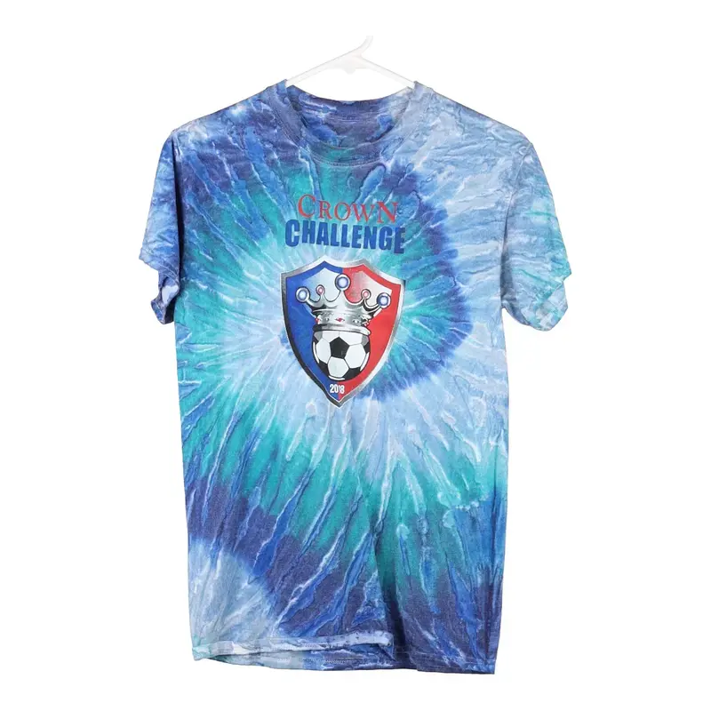 Crown Challenge 2018 Unbranded Tie-Dye T-Shirt - Small Blue Cotton