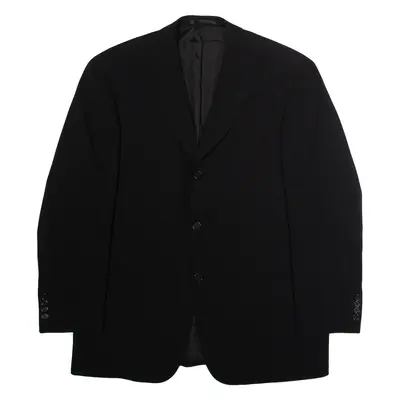 BOSS HUGO BOSS Mens Blazer Jacket Black Wool XL