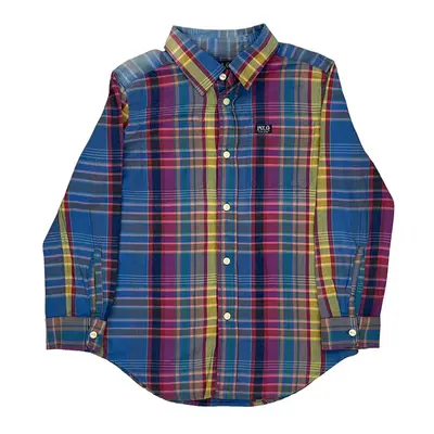 Age 5 Polo By Ralph Lauren Patterned Shirt - XS Multicoloured Cotton