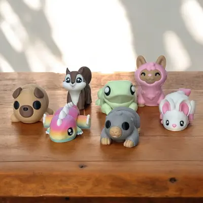 Platform Pals Series 1 Cute Articulating Characters Decor Movable Print