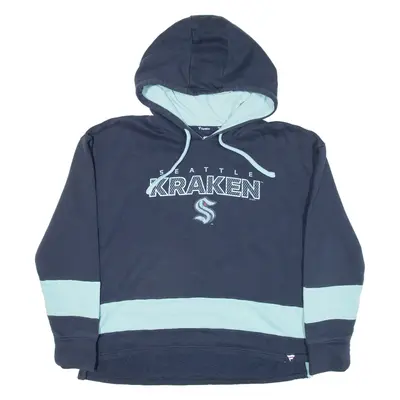 FANATICS Seattle Kraken Womens Blue Hoodie USA M