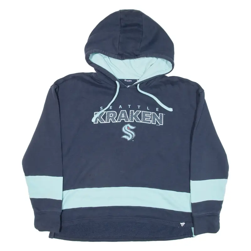 FANATICS Seattle Kraken Womens Blue Hoodie USA M