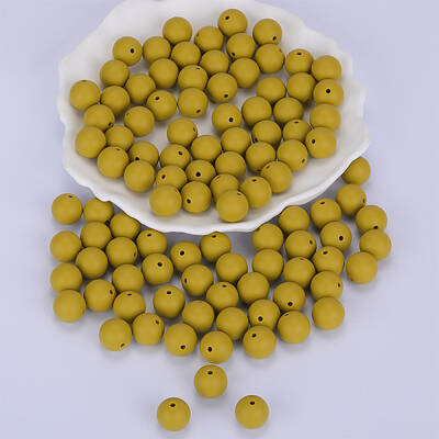 Round Silicone Focal Beads