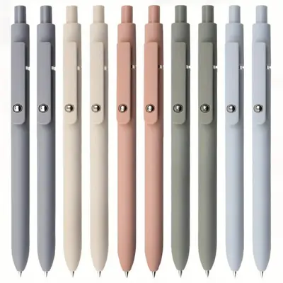 10/20 Pcs Black Gel Pens β Smooth 0.5mm Fine Tip, Quick-Dry Ink, Aesthetic Gradient Design | Must-Have Study Tools for Back...