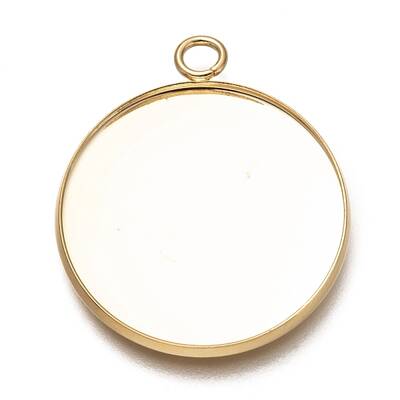 304 Stainless Steel Pendant Cabochon Settings