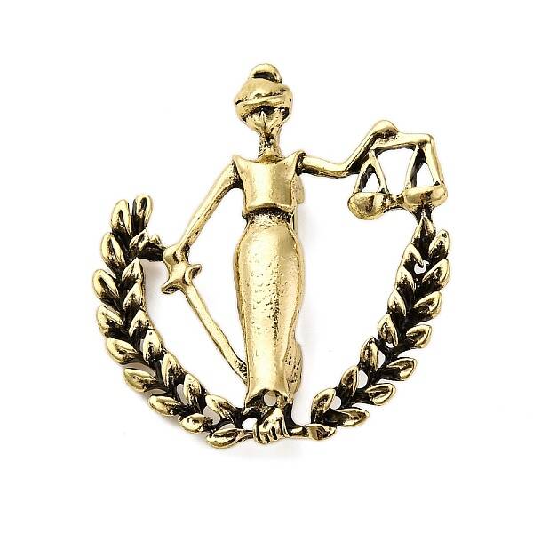 Tibetan Style Alloy Constellation Brooches