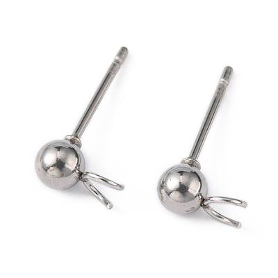 Non-Tarnish 304 Stainless Steel Stud Earring Findings