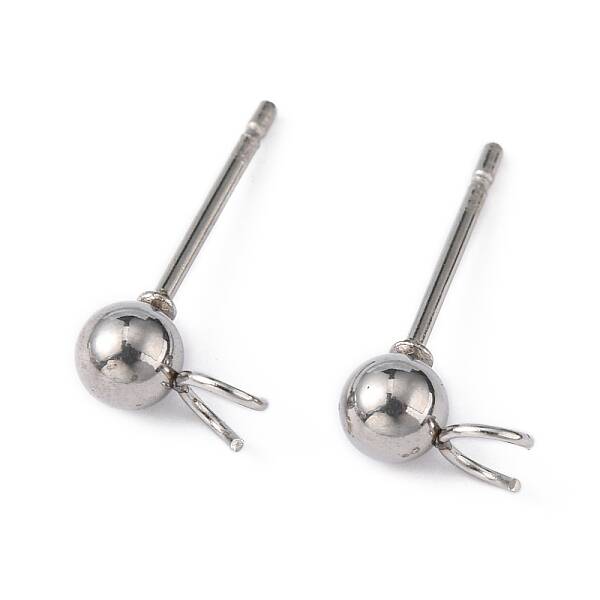 Non-Tarnish 304 Stainless Steel Stud Earring Findings
