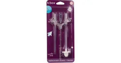 B.Box Replecement Straws + Cleaner silicone straw 3 pcs