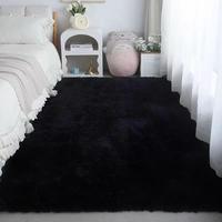 Solid Color Bedside Rug, Modern Soft Water Absorbent Plush Bedside Carpet, Decorative Area Rug, Non-slip Floor Mat for Bedroo...