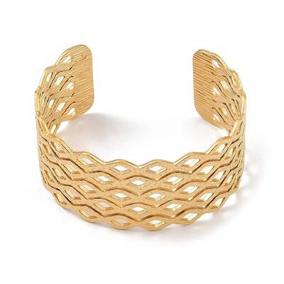Hollow Wide Version Open Cuff Bangles