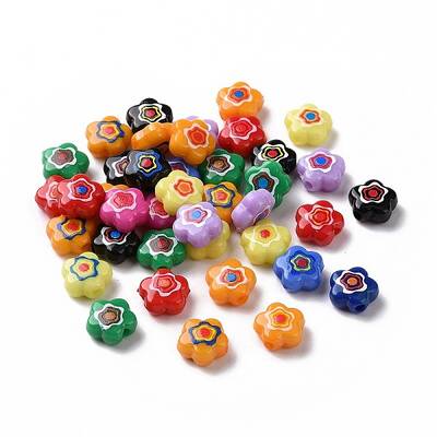 Printed Opaque Acrylic Beads