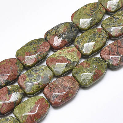 Natural Unakite Beads Strands