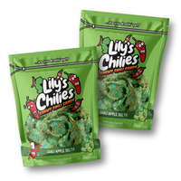 Chili Apple Belts (Two 4oz Bags), Chili Candy Snack