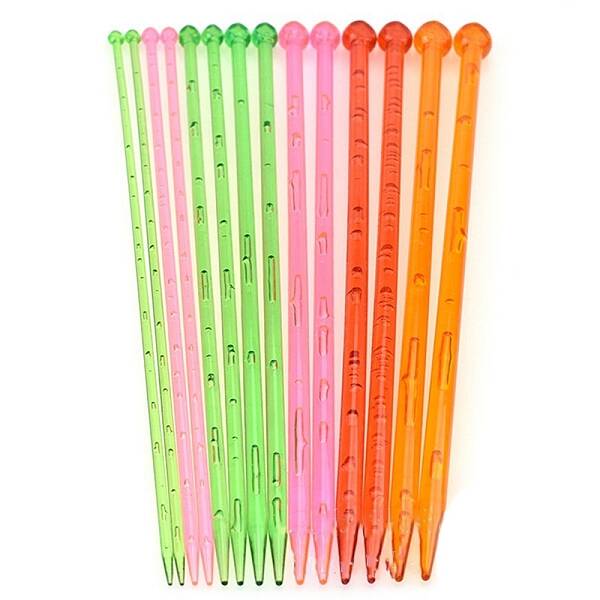 Plastic Handle Head Crochet Hook Set