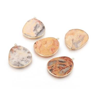 Natural Crazy Agate Pendants