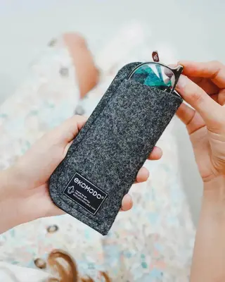 Funda de gafas BEGI | Colores: Azul marino / Navy