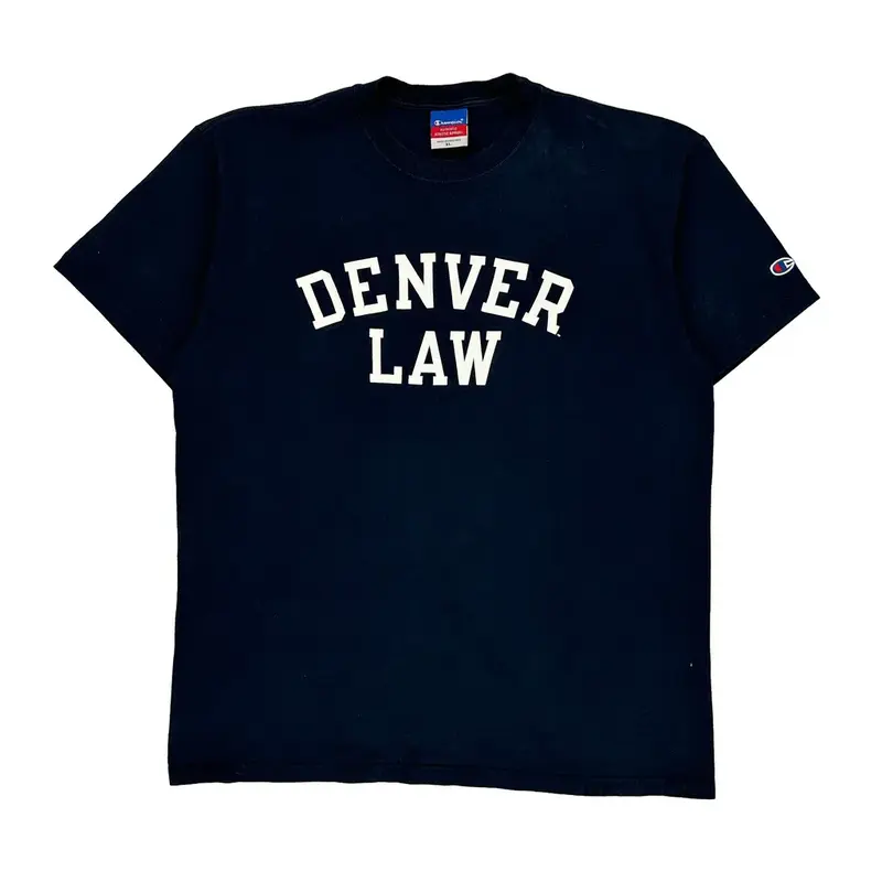 Denver Law Champion T-Shirt - XL Black Cotton