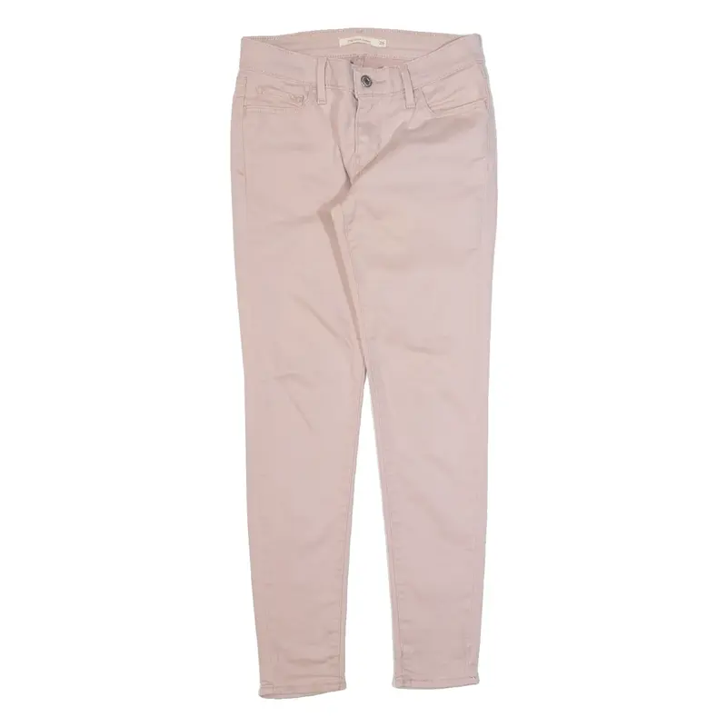 LEVI'S 710 Womens Trousers Pink Slim Skinny W26 L28