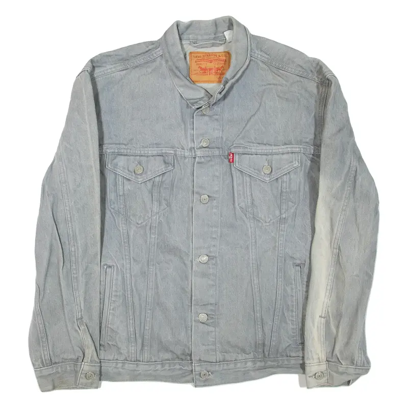 LEVI'S Mens Denim Jacket Grey 2XL