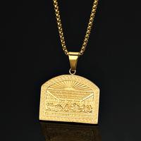 Last Supper Jesus Titanium Steel Pendant Hip-Hop Stainless Steel Necklace
