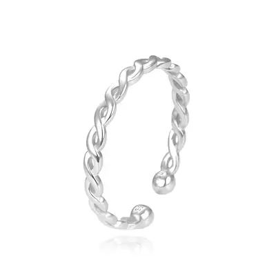 Agato Open ring silver AGG638 - Circuit: 55 mm