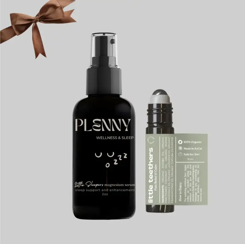 Plenny Sleep Serum and Teething Bundle for Babies and Toddlers - All Organic Ingredients, Promotes Deep Sleep & Eliminates Fr...