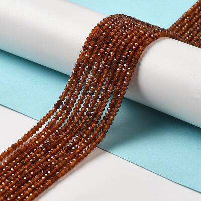 Natural Orange Garnet Beads Strands
