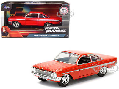 Dom's Chevrolet Impala Red Fast & Furious F8 The Fate of the Furious Movie 1/32 Diecast Model Car by Jada