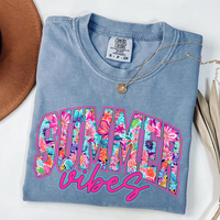 Comfort Colors Preppy Summer Vibes Shirt, Retro Floral Summer Tee, Summer Brushstroke Shirt, Hello Summer, Girly Summer Coque...