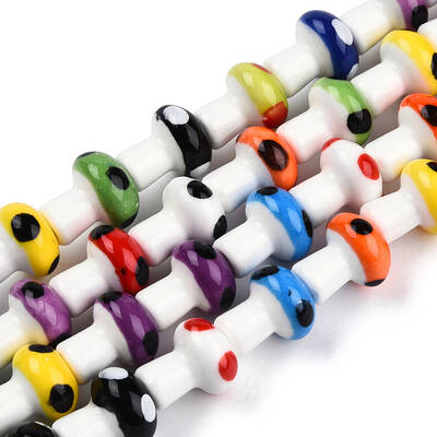 Handmade Porcelain Bead Strands