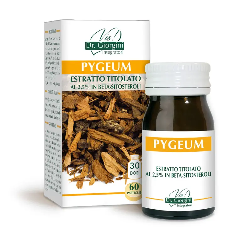 Dr Giorgini pygeum titrated extract 60 tablets of 500 mg - 30 gr