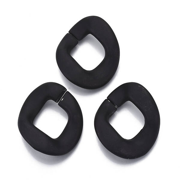 Spray Painted CCB Plastic Linking Rings