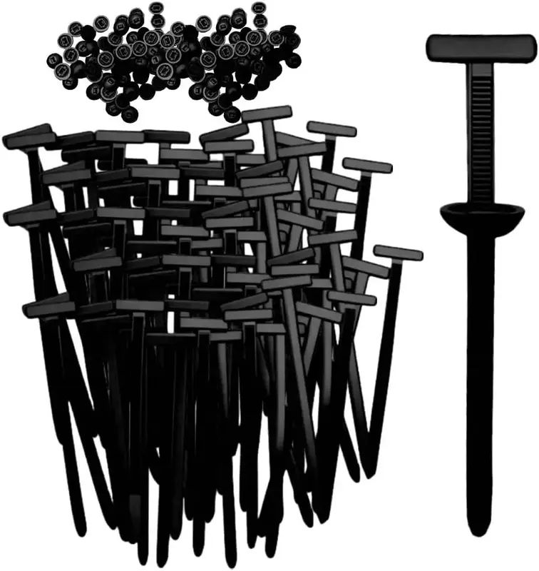 50Pcs Nylon Universal Cable Tie Buckle, Heavy Duty Self-Locking Nylon Zip Ties Holder, Multipurpose Plastic Cable Ties Tool f...