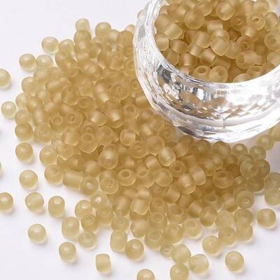 8/0 Frosted Round Glass Seed Beads