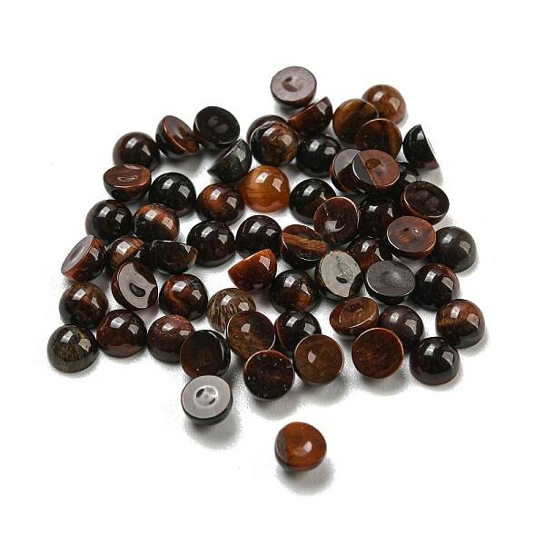 Natural Red  Tiger Eye Dyed & Heated Cabochons