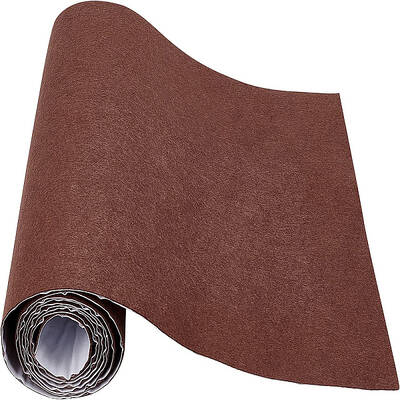 BENECREAT 15.7x78.7(40cmx2m) Self-Adhesive Felt Fabric Dark Brown Shelf Liner for DIY Costume Making and Jewelry Drawer Box F...