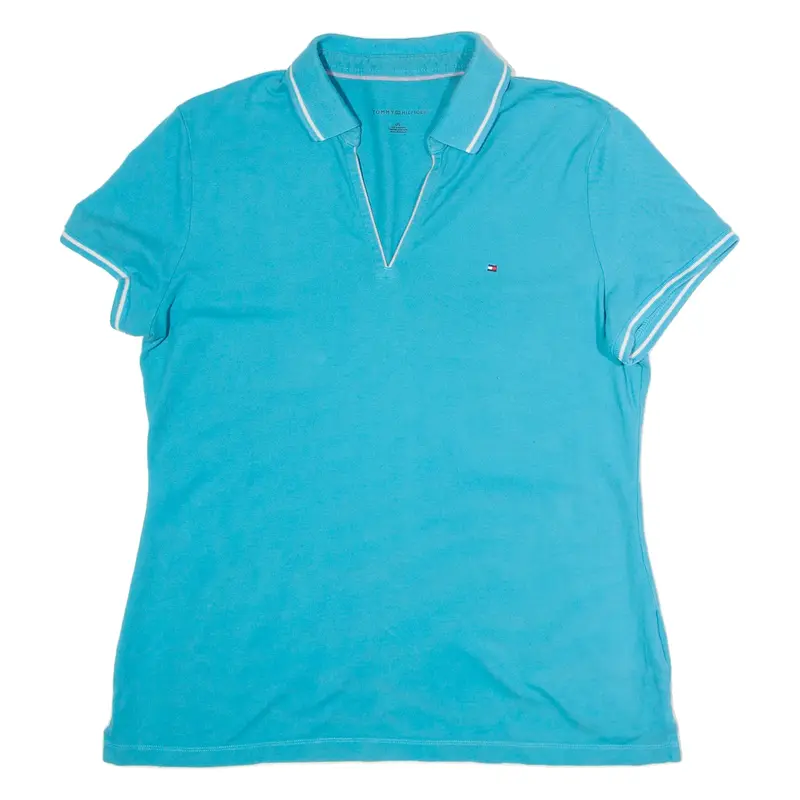 TOMMY HILFIGER Womens Polo Shirt Blue L