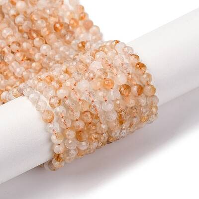 Natural Yellow Quartz Beads Strands