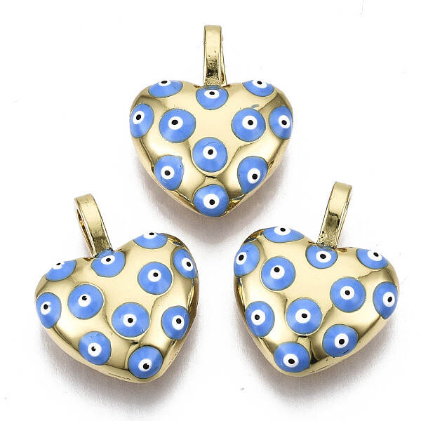 Brass Enamel Pendants