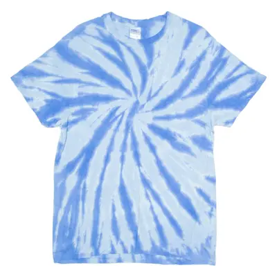 PORT & COMPANY Mens Tie Dye T-Shirt Blue Crew Neck M