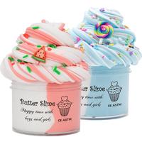 Butter Slime Kit, Mixed Butter Slime Putty, Stretchy Non-sticky Stress Relief Toy for Boys Girls, DIY Stress Relief Toy