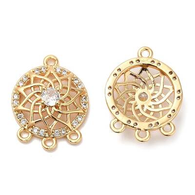 Brass with Glass Chandelier Component Links