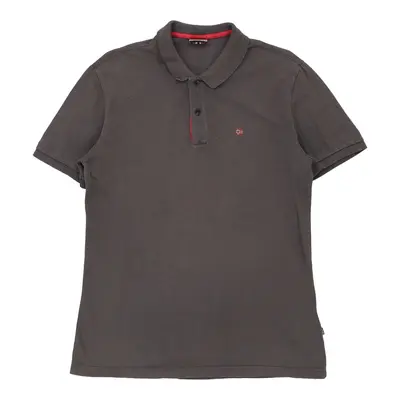 Napapijri Polo Shirt - Medium Grey Cotton
