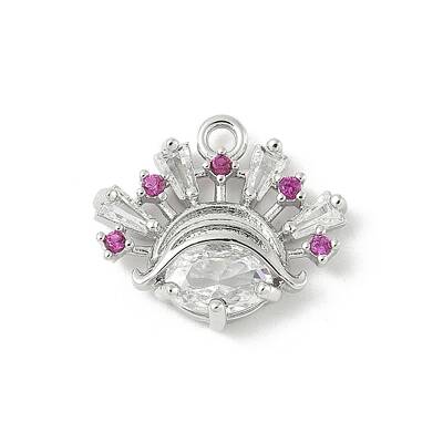 Brass Micro Pave Cubic Zirconia Pendants